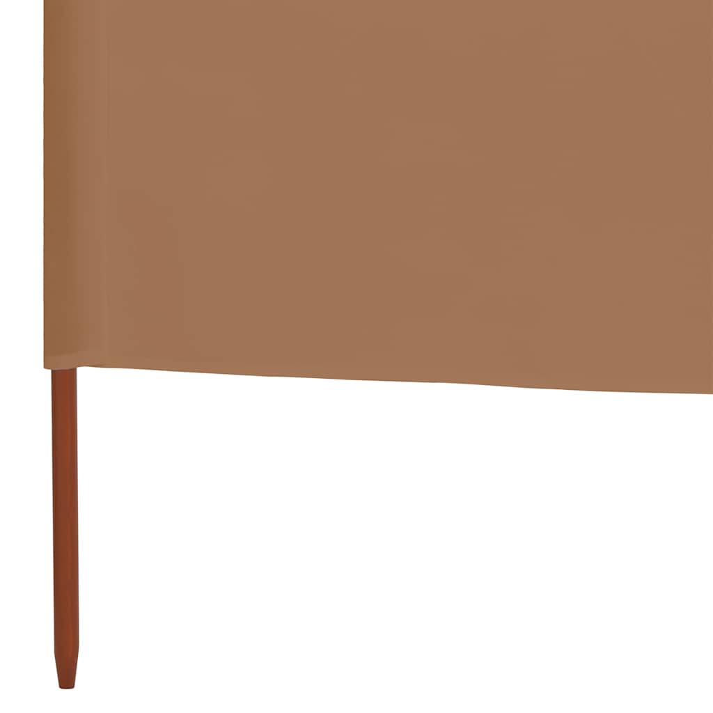 vidaXL Wind Screen | Taupe | Non-woven fabric, Wood | Large |  Foldable 5