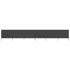 6-panel Wind Screen Fabric 800x160 cm Drop 160 cm Width 800 cm Anthracite
