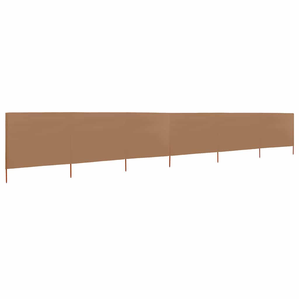 vidaXL Wind Screen | Taupe | Non-woven fabric, Wood | 800x160 cm | Foldable 2