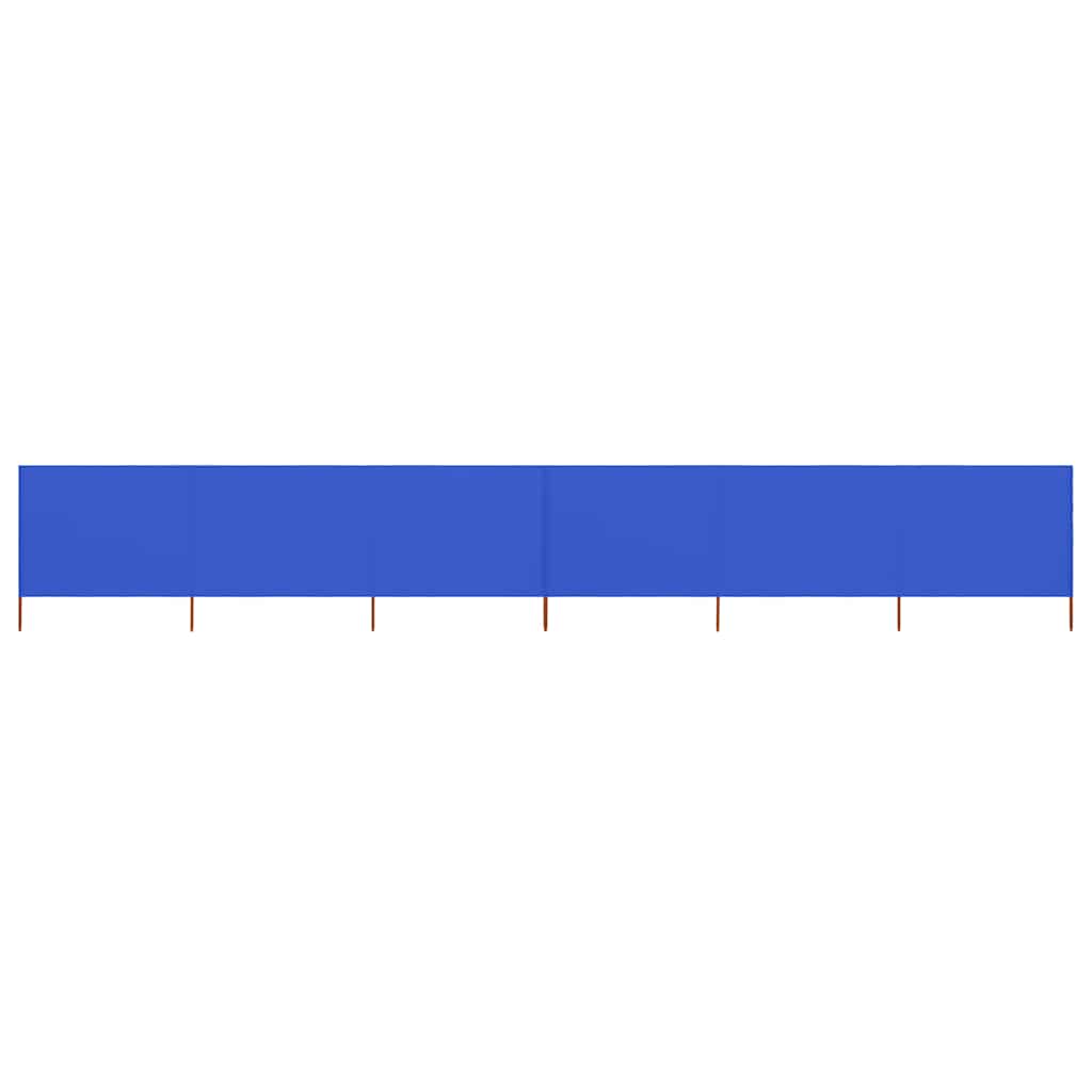 6-panel Wind Screen Fabric 800x160 cm Drop 160 cm Width 800 cm Blue