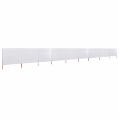 9-panel Wind Screen Fabric 1200x160 cm Drop 160 cm Width 1200 cm Sand white
