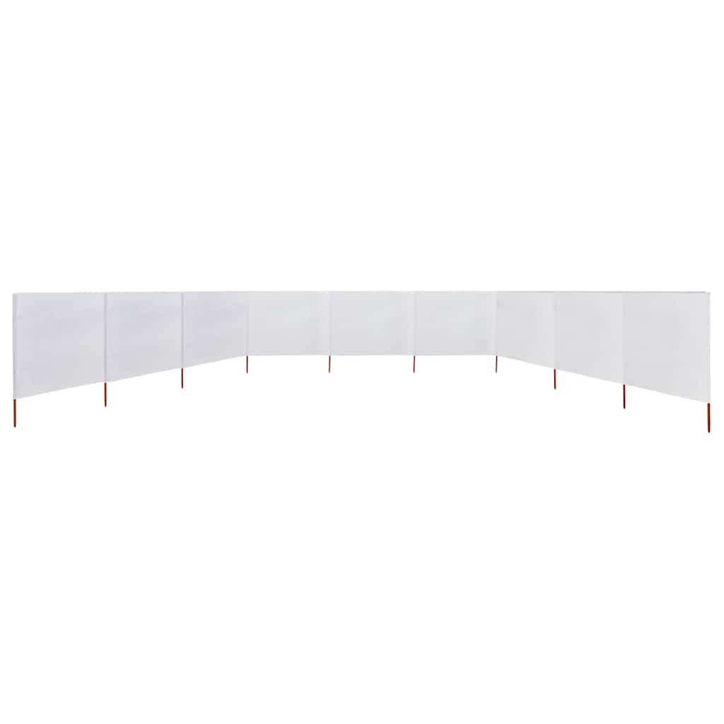 9-panel Wind Screen Fabric 1200x160 cm Drop 160 cm Width 1200 cm Sand white