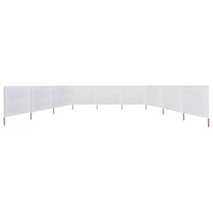9-panel Wind Screen Fabric 1200x160 cm Drop 160 cm Width 1200 cm Sand white