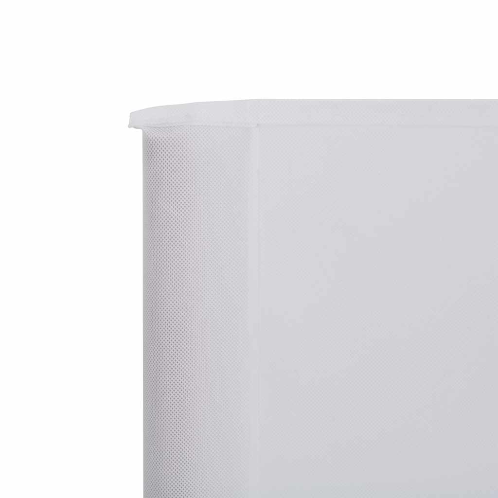vidaXL 9-panel Wind Screen Fabric 1200x160 cm Sand White 4