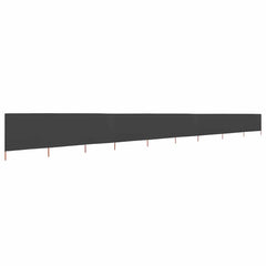 vidaXL 9-panel Wind Screen Fabric 1200x160 cm Anthracite 2
