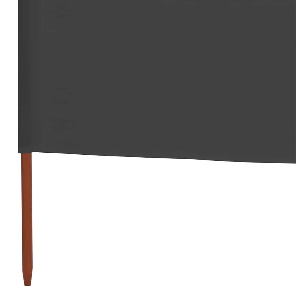 vidaXL 9-panel Wind Screen Fabric 1200x160 cm Anthracite 5