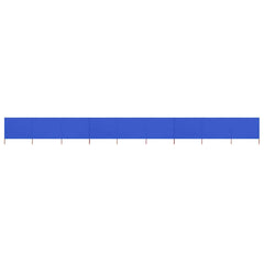 vidaXL 9-panel Wind Screen Fabric 1200x160 cm Azure Blue 1