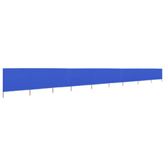vidaXL 9-panel Wind Screen Fabric 1200x160 cm Azure Blue 2