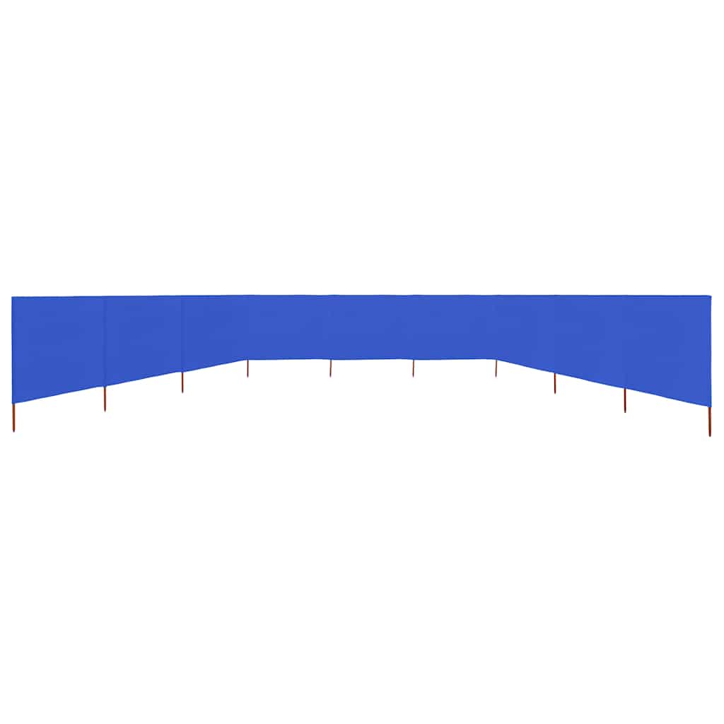 9-panel Wind Screen Fabric 1200x160 cm Drop 160 cm Width 1200 cm Blue