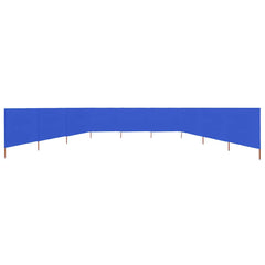 9-panel Wind Screen Fabric 1200x160 cm Drop 160 cm Width 1200 cm Blue