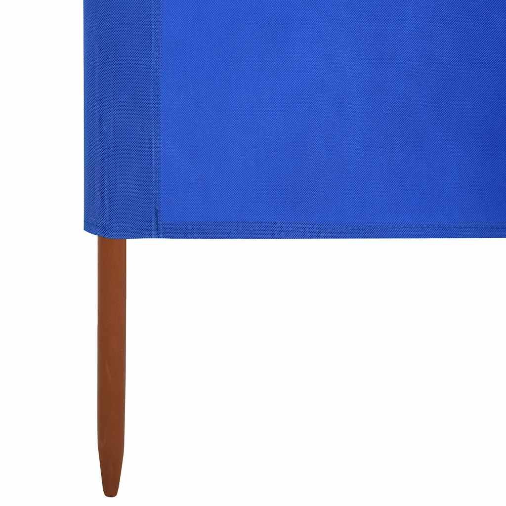 vidaXL 9-panel Wind Screen Fabric 1200x160 cm Azure Blue 5
