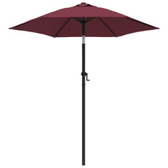Parasol 200x224 cm Aluminium Burgundy
