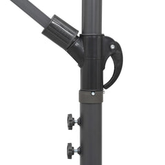 vidaXL Hanging Garden Parasol Green 3 m Aluminium Pole 5