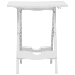 vidaXL Folding Garden Table | White | Polypropylene (PP) | Foldable 3