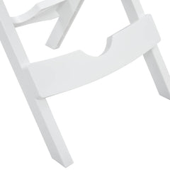 vidaXL Folding Garden Table | White | Polypropylene (PP) | Foldable 6