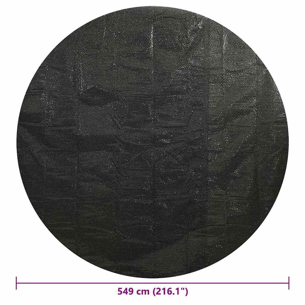 92161 vidaXL Pool Cover Black 549 cm PE 6