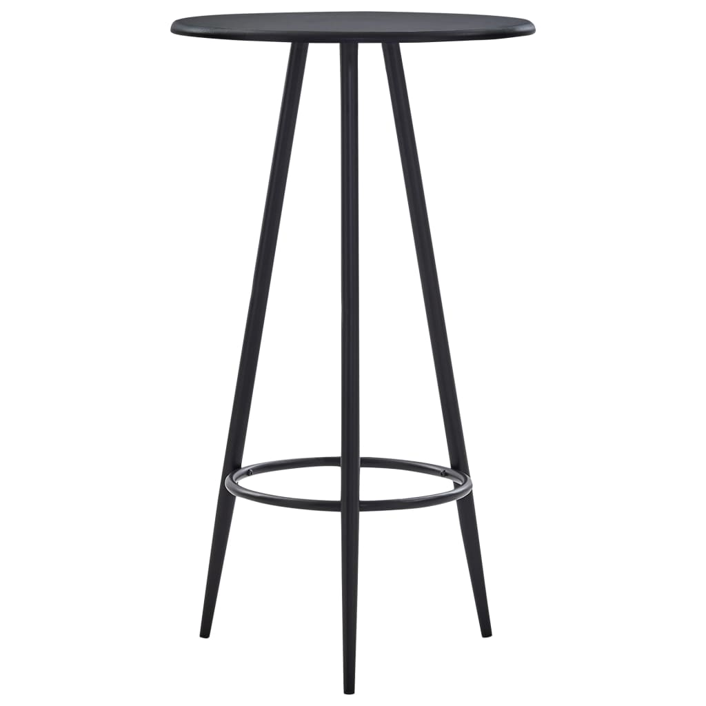 vidaXL Bar Table Black 60x107.5 cm MDF 1