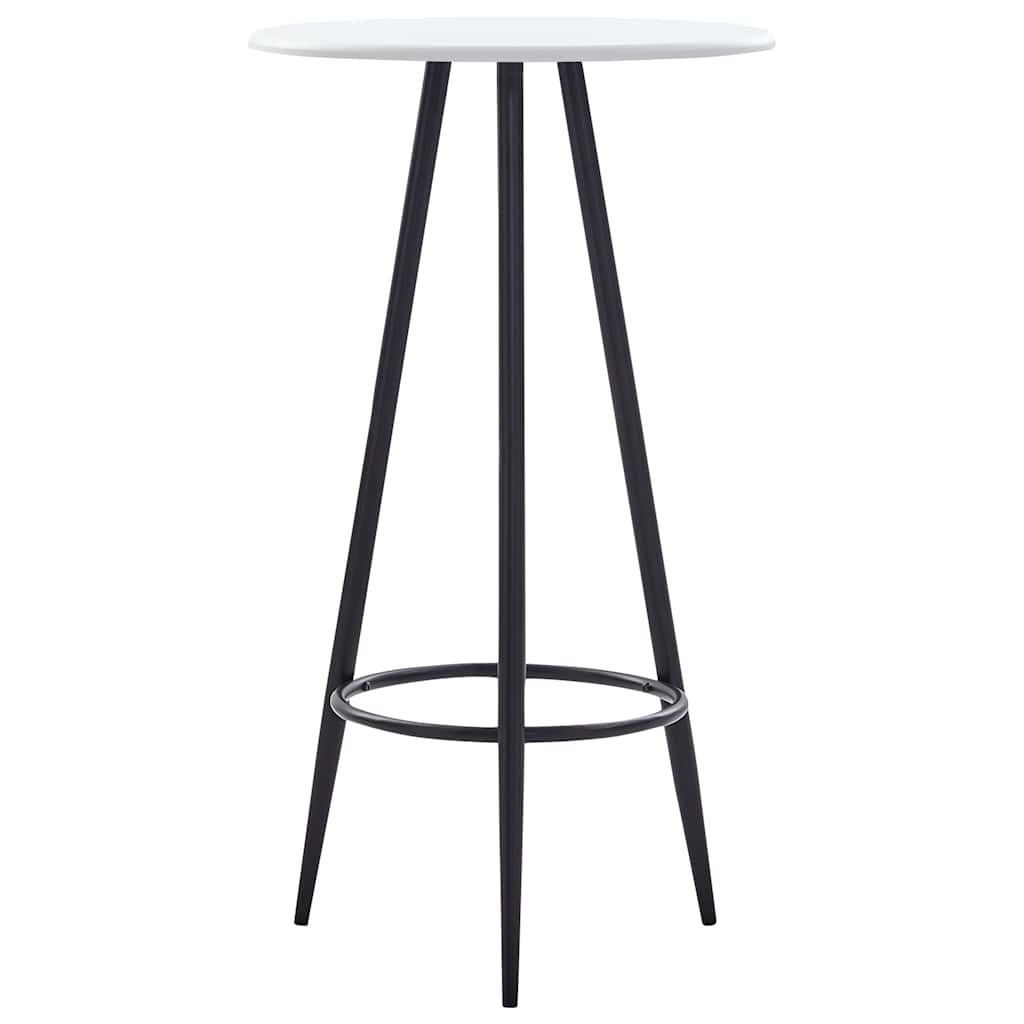 vidaXL Bar Table | White | MDF with PVC coating | 60 x 107.5 cm | Durable 1