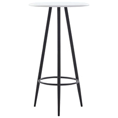 vidaXL Bar Table | White | MDF with PVC coating | 60 x 107.5 cm | Durable 1