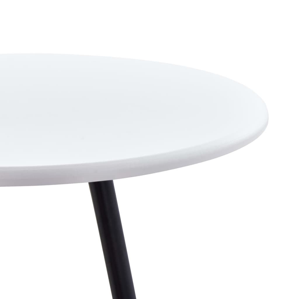 vidaXL Bar Table | White | MDF with PVC coating | 60 x 107.5 cm | Durable 3