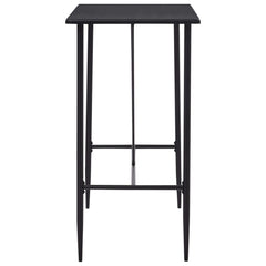 vidaXL Bar Table Black 120x60x110 cm MDF 3