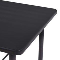 vidaXL Bar Table Black 120x60x110 cm MDF 5