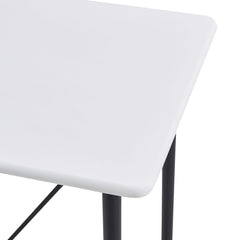 vidaXL Bar Table White 120x60x110 cm MDF 5