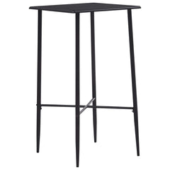 vidaXL Bar Table Black 60x60x111 cm MDF 1