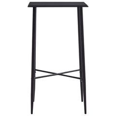 vidaXL Bar Table Black 60x60x111 cm MDF 2