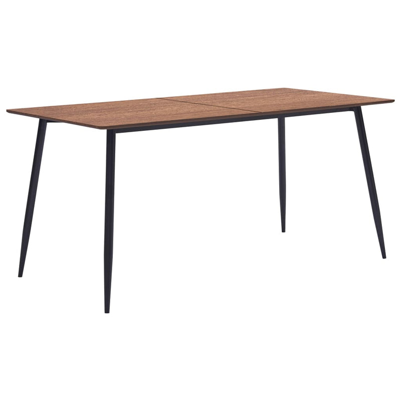 Dining Table Brown 140x70x75 cm MDF