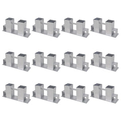 Firewood Stacking Aids Steel Silver 12