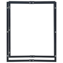 vidaXL Firewood Rack Black 80x25x100 cm Steel 3