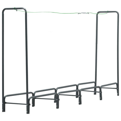 Firewood Rack Anthracite 240x35x120 cm Steel