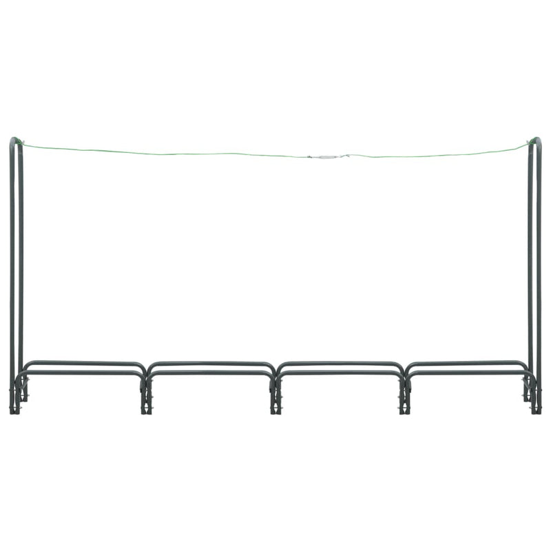 Firewood Rack Anthracite 240x35x120 cm Steel