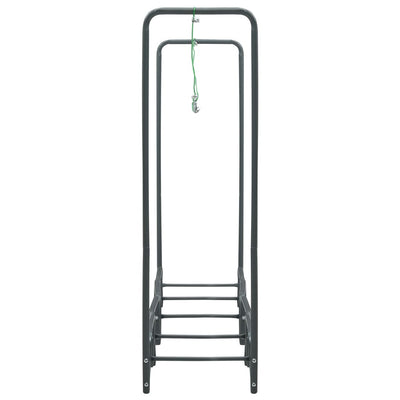 Firewood Rack Anthracite 240x35x120 cm Steel