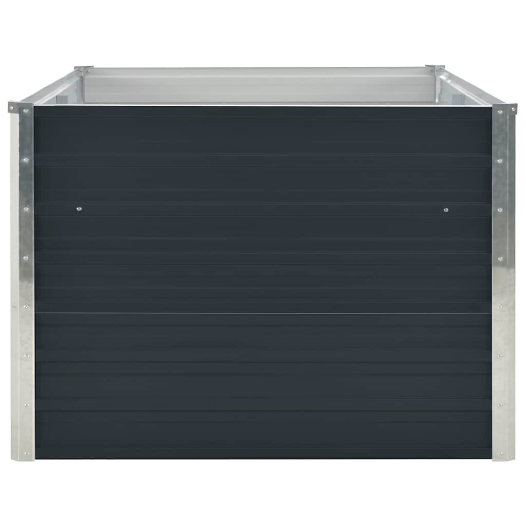 vidaXL Raised Garden Bed | Anthracite | Galvanised steel | 160x80x45 cm 4