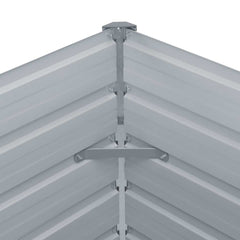 vidaXL Raised Garden Bed | Anthracite | Galvanised Steel | 100x100 cm 5