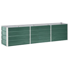 vidaXL Raised Bed | Green | Galvanised steel | Large | Raised Bed | Rectangular 2