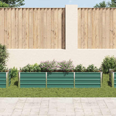 vidaXL Raised Bed | Green | Galvanised steel | Large | Raised Bed | Rectangular 3