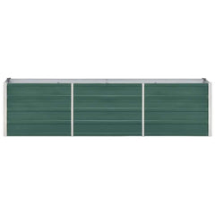 vidaXL Raised Bed | Green | Galvanised steel | Large | Raised Bed | Rectangular 4