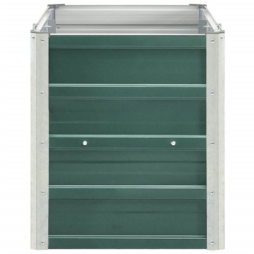 vidaXL Raised Bed | Green | Galvanised steel | Large | Raised Bed | Rectangular 5