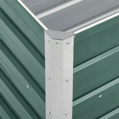 vidaXL Raised Bed | Green | Galvanised steel | Large | Raised Bed | Rectangular 6