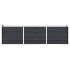 vidaXL Raised Bed | Anthracite | Galvanised steel | 240x40x45 cm | Durable 4