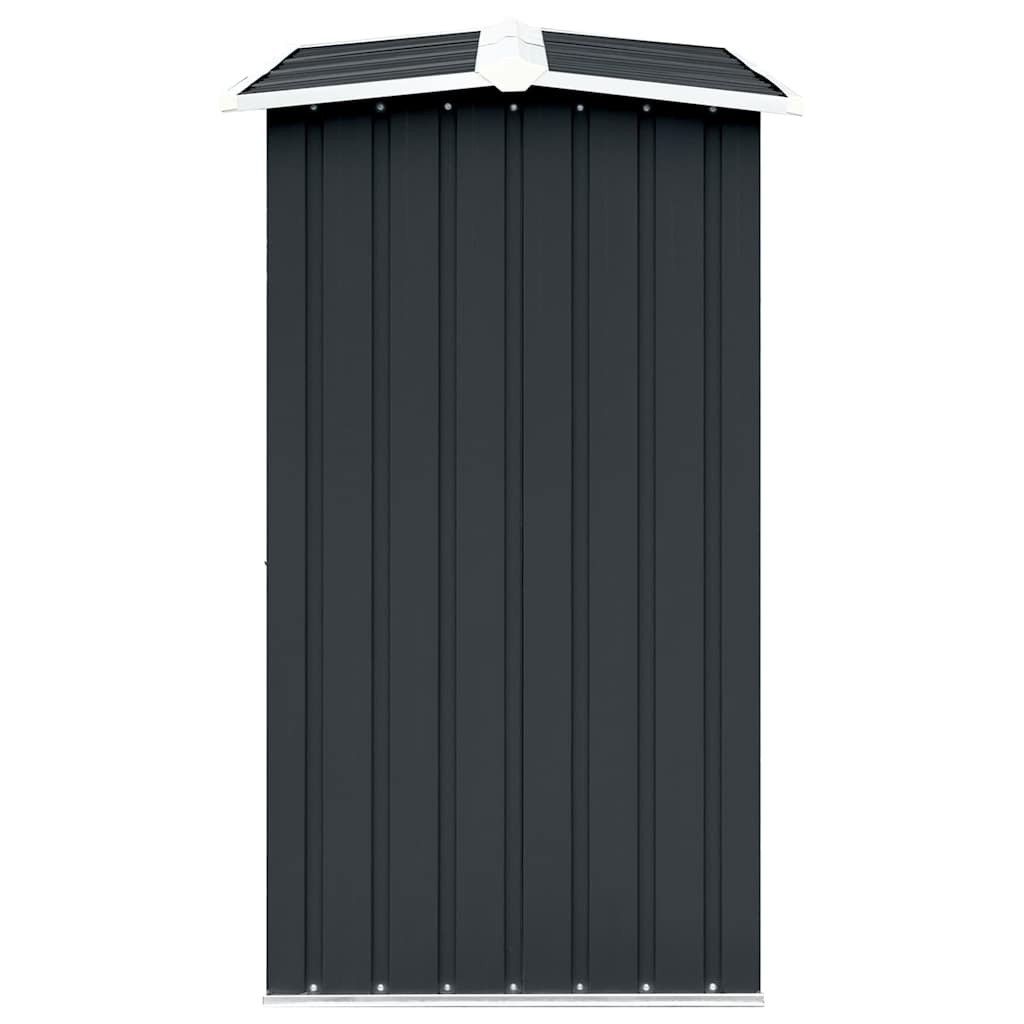 Garden Log Storage Shed Galvanised Steel 330x92x153 cm Anthracite