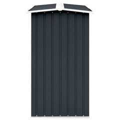 Garden Log Storage Shed Galvanised Steel 330x92x153 cm Anthracite