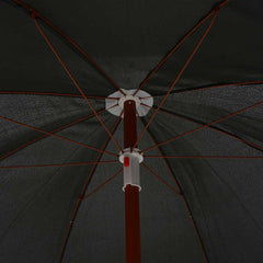 vidaXL Garden Parasol with Steel Pole 240 cm Anthracite 4
