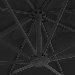 vidaXL Cantilever Garden Parasol with Aluminium Pole 3x3 m Black 6