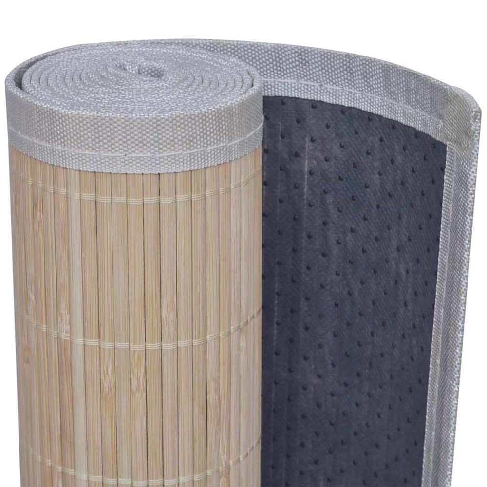 Rectangular Natural Bamboo Rugs 2 pcs 120x180 cm 120 x 180 cm (2 pcs)