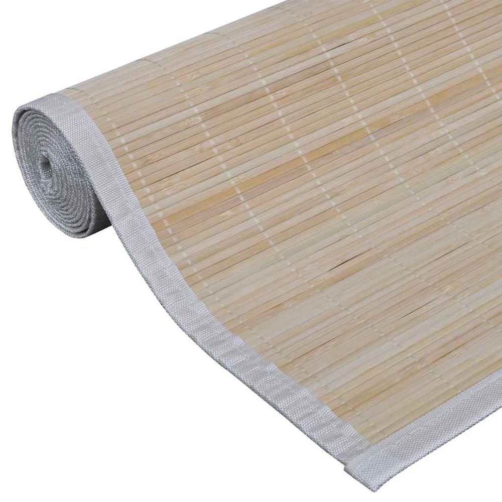 Rectangular Natural Bamboo Rugs 2 pcs 120x180 cm 120 x 180 cm (2 pcs)