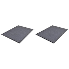 PVC Door Mats Grey 90x60 cm 2